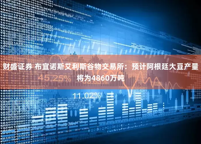 财盛证券 布宜诺斯艾利斯谷物交易所：预计阿根廷大豆产量将为4860万吨