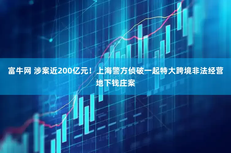 富牛网 涉案近200亿元！上海警方侦破一起特大跨境非法经营地下钱庄案